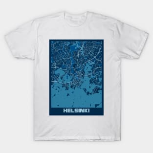 Helsinki - Finland Peace City Map T-Shirt